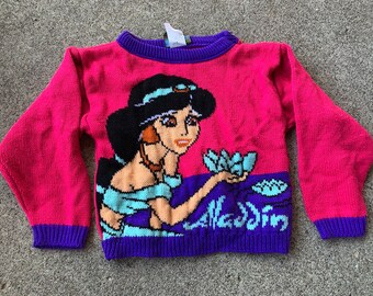 Girls Vintage Jasmine Aladdin Sweater 2t