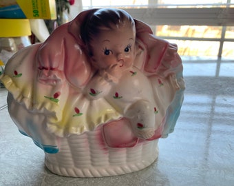 Vintage Napcoware Ceramic Infant Planter