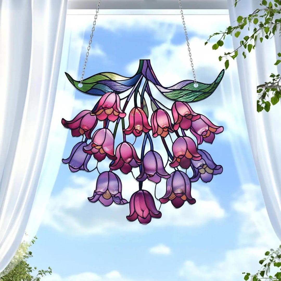 Lily of the Valley Acrylic Window Hanging for May Birthdays, Birth ...