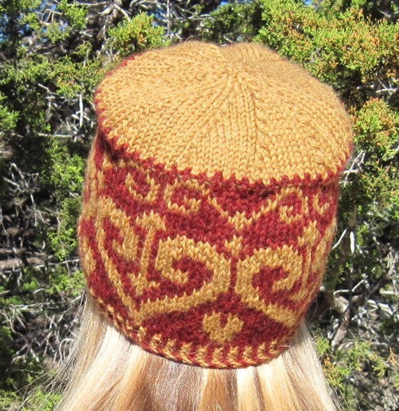 A Texas Girl Knits Ironheart Hat Adult Kids Valentine Fair Isle Stranded Colorwork Knit Purl Knitting Pattern PDF Download Chart Written image 1