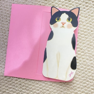 Please Take Me Home” Cute Cat Pop-Up 3D Birthday Greeting Card – Adorable Standing Animal Card
