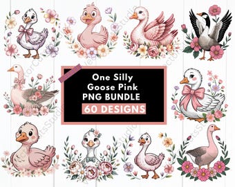 Silly Goose verjaardag png – grappige kinderverjaardag shirt design, schattige gans clipart, feesthumor, digitale download png