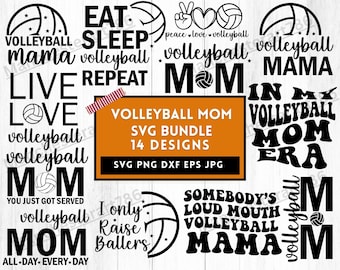 Volleybal moeder SVG, volleybal moeder png, volleybal moeder shirt SVG, volleybal SVG, spel dag SVG, sport moeder SVG, cadeau voor moeder