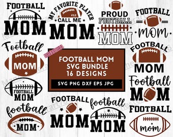 Fußball Mom SVG Bundle, Sport Mom Shirt Design (digitaler Download)