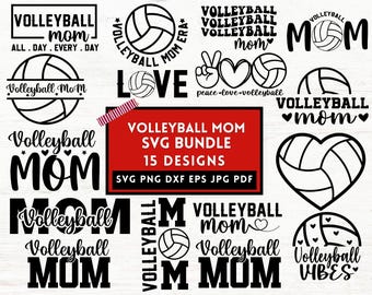 Volleyball Mom Svg Bundle, Volleyball Mom Shirt Svg, Volleyball Mom Png, Gift For Volleyball Mom, Sports Mom Shirt, Volleyball Cut File