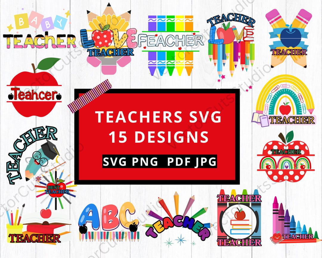 Teachers SVG | Editable Teacher Life Cut File for Cricut, Silhouette ...