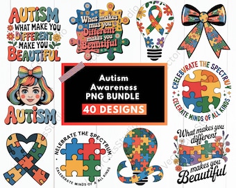 Autismebewustzijn png-sublimatieontwerp | Autismeshirt Art & Autism Mom Graphic | Autisme-ondersteuning, regenboog, png-afbeeldingen
