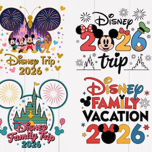 Family Trip 2026 PNG Bundle | Vacation Mode 2026 Shirt Designs | Matching Family Vacation PNG File | Custom Trip Graphics | Digital Download image 2