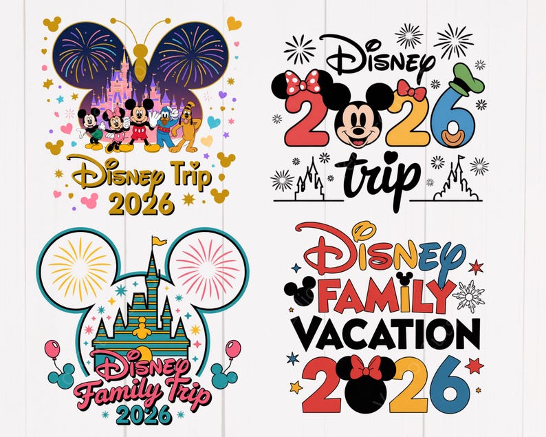 Family Trip 2026 PNG Bundle | Vacation Mode 2026 Shirt Designs | Matching Family Vacation PNG File | Custom Trip Graphics | Digital Download image 2