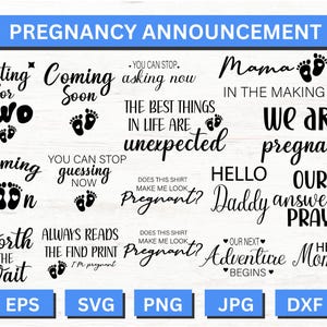 Pregnancy Announcement Svg, Pregnancy Png, Pregnancy Shirt Svg, Baby Announcement, Pregnancy Svg, Baby Svg File, Baby Coming Soon Svg