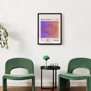 Retro Angel Number Aesthetic Wall Decor – Customizable Numerology Art Print – Spiritual Manifestation Poster – Physical or Digital Print