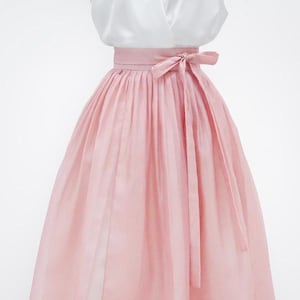 Solvia Modern Hanbok Skirt in Soft Blush | Modern Hanbok | Modern Korean Skirt | Korean Style | Korean Wear | Korean Fashion