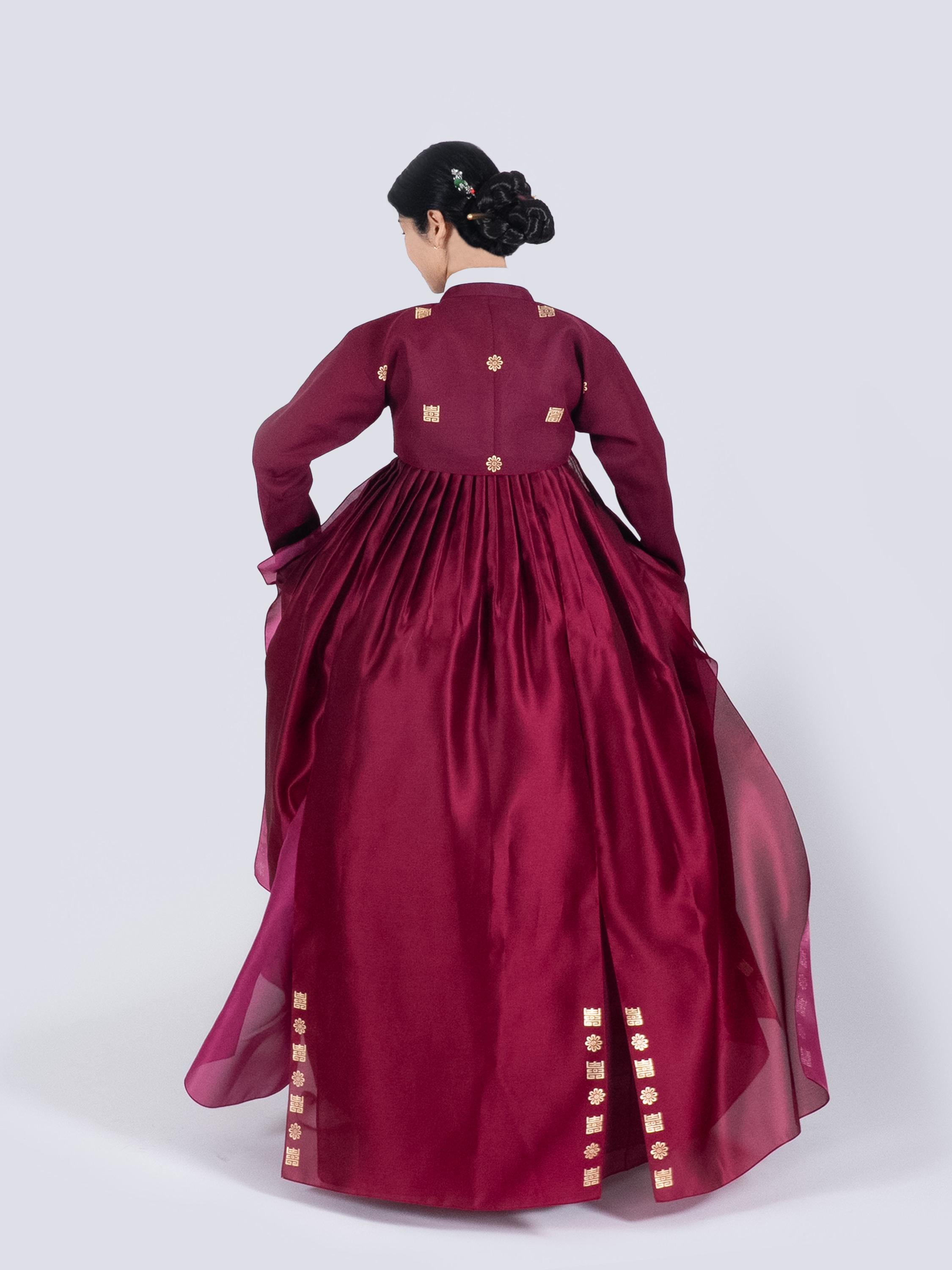 korean fashion red dress Korean style women girl long sleeve high waist velvet dress party dress