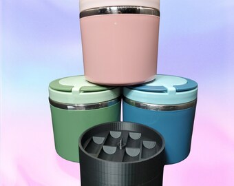 3ml Vial Storage Insert Holds 26 Vials | Leak-Proof Stackable | Peptide, Insulin & GLP-1 | Fits 21.3oz Thermos