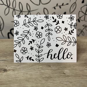 Hello Greeting Card Set of 4