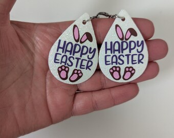 Bunny Happy Easter earrings