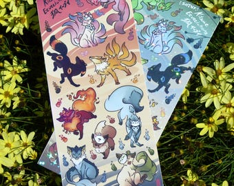 KITSUNE x EEVEELUTIONS | sticker sheet | shiny set