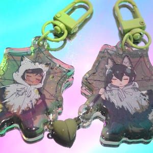 LIMBUS SINNERS | Outis, Yi Sang | Sunshower| magnetic connected keychain charms double sided