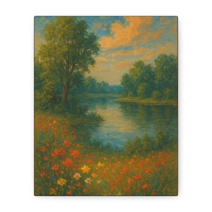 Canvas Wall Art, Nature Landscape Print, Home Decor, Wall Hanging, Matte Canvas, Stretched, 1 25&quot;