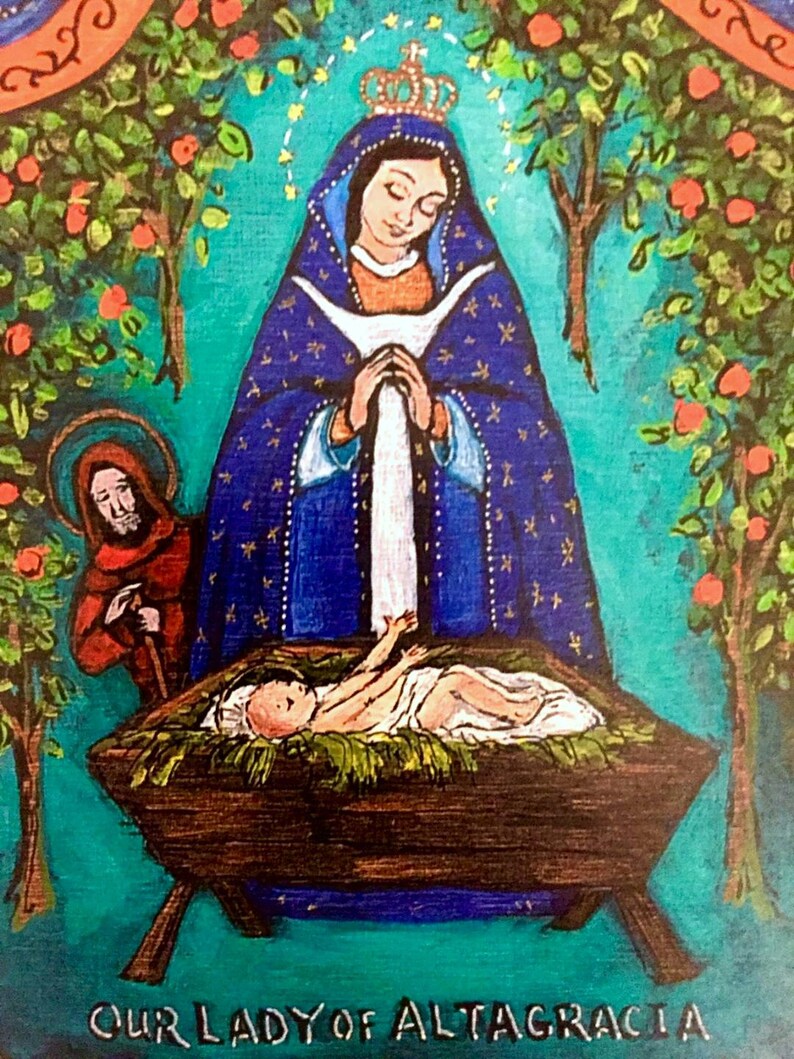 Virgin Mary Our Lady of Altagracia Grace Catholic School Etsy