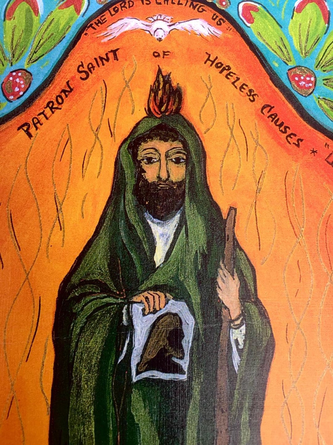 St. Jude Patron Saint of Hopeless Causes Small Wood Wall Etsy