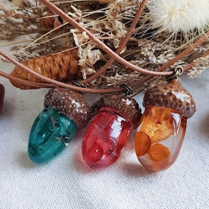 Acorn Pendant & Necklace handmade