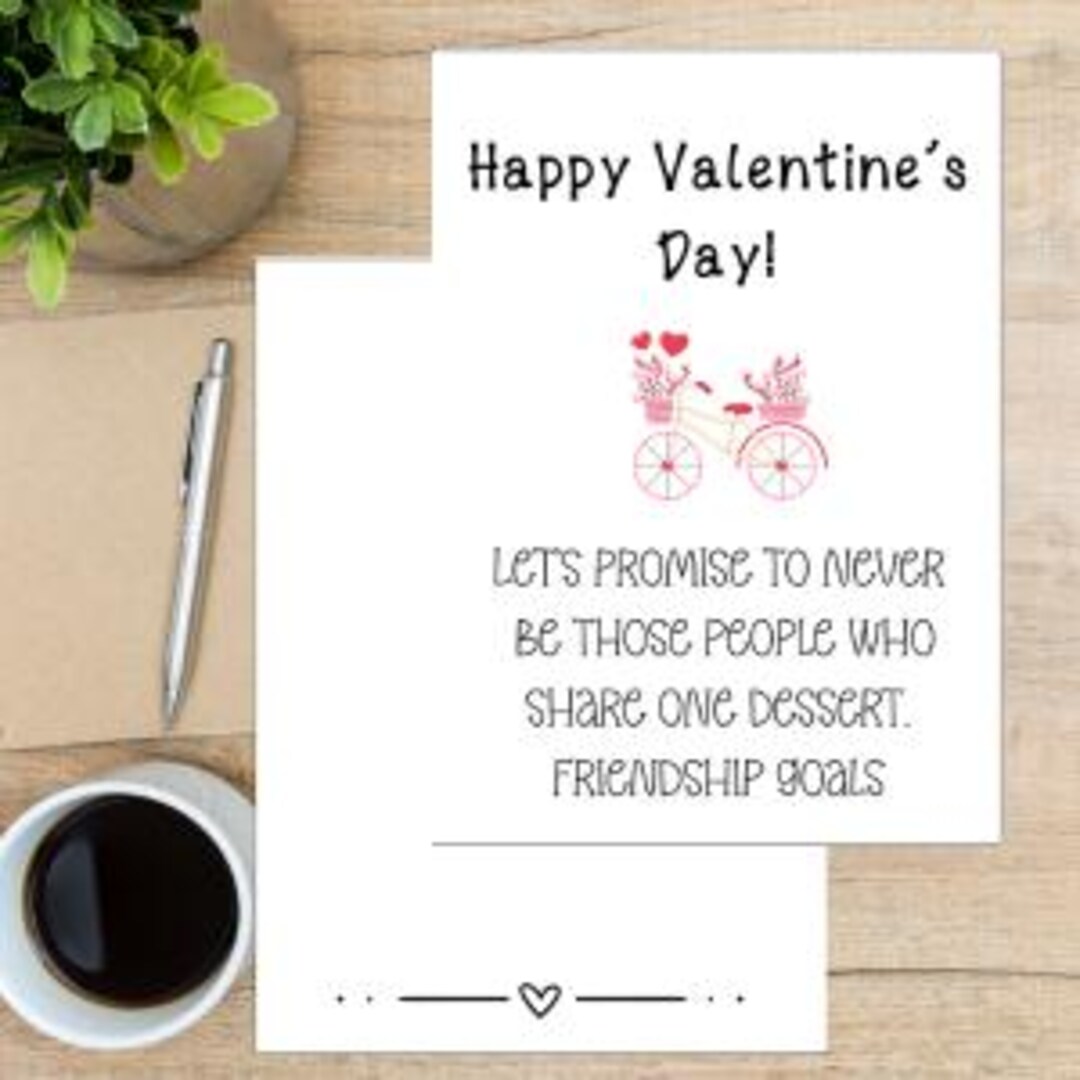 Printable Funny Best Friend Card, Funny Printable Valentines Card for ...