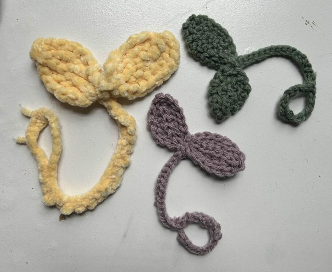 Crocheted Sprout Handmade Crochet Sprout - Etsy