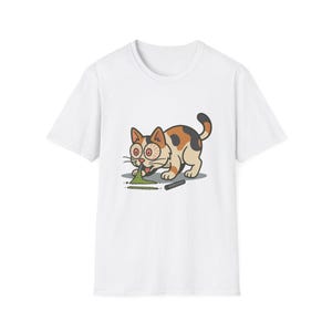 Playful Cat Graphic Tee, Funny Cat Shirt, Cute Pet Lover Gift, Casual Unisex T-Shirt, Animal Lover Apparel, Quirky Animal Design