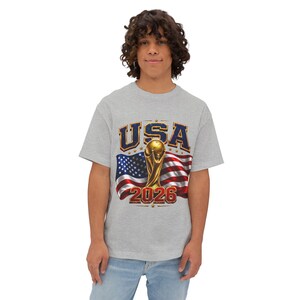 USA Soccer World Cup 2026 Fan T-Shirt, American Football Tee image 7