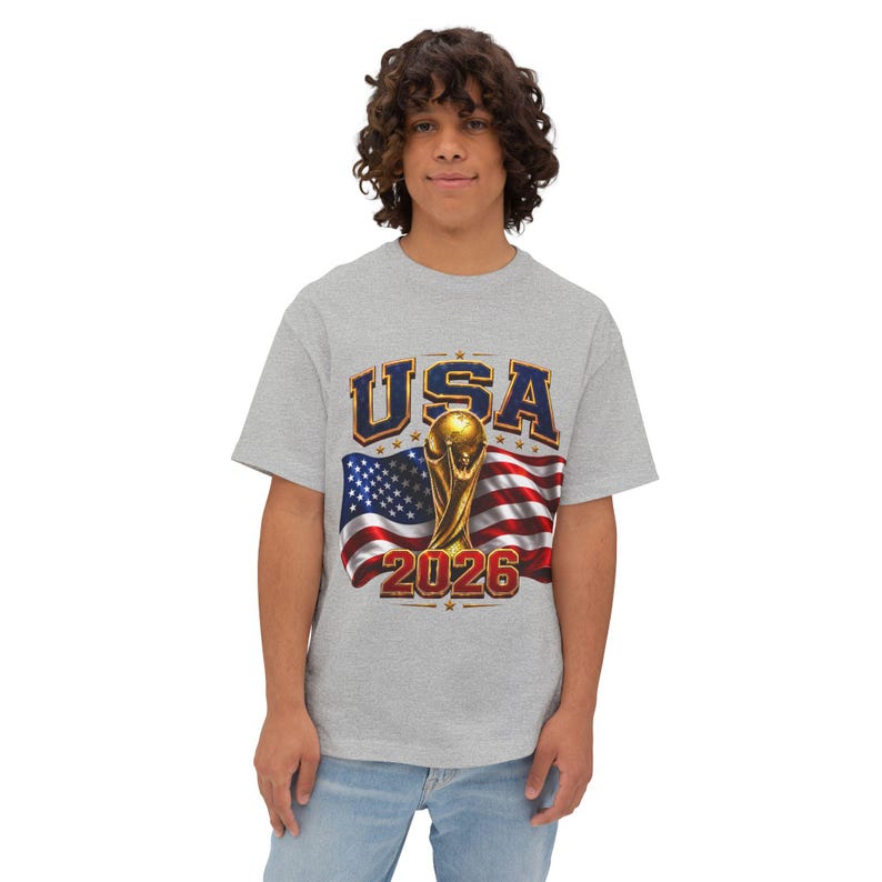 USA Soccer World Cup 2026 Fan T-Shirt, American Football Tee image 7