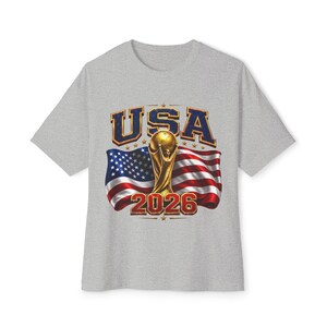 USA Soccer World Cup 2026 Fan T-Shirt, American Football Tee image 4