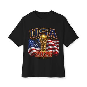 USA Soccer World Cup 2026 Fan T-Shirt, American Football Tee image 3