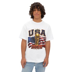 USA Soccer World Cup 2026 Fan T-Shirt, American Football Tee image 5