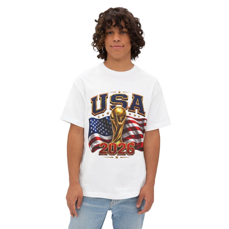 USA Soccer World Cup 2026 Fan T-Shirt, American Football Tee image 5
