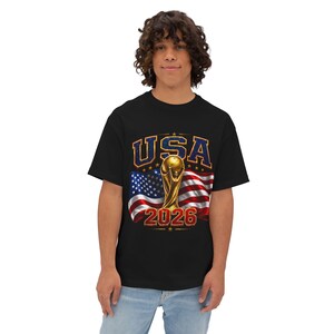 USA Soccer World Cup 2026 Fan T-Shirt, American Football Tee image 6