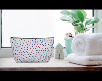 Bolsa de accesorios geométrica / Bolsa de maquillaje de viaje colorida
