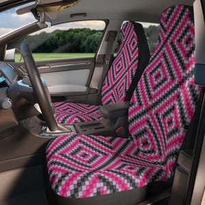 Fundas para asientos de coche, fundas bonitas, fundas originales, fundas rosas y negras, accesorios originales, fundas bohemias