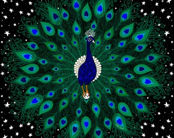 The Peacock Prophet Print | 8x10
