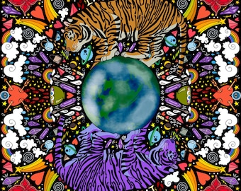 The Twin Tigers Print | 8x10