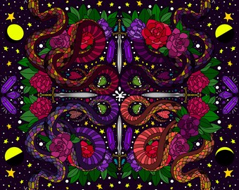 The Solar Snakes Print | 8x10