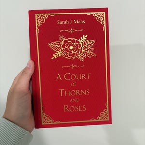 MADE TO ORDER | A Court of Thorns and Roses Series Custom Rebound Books | Special Edition | Handmade Books | Clothbound Rebind | Bookbinding
