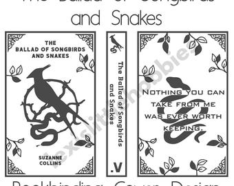 Diseño de portada de La Balada de Pájaros Cantores y Serpientes / Archivos PNG / Descarga digital