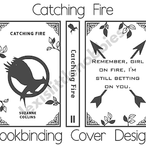 Catching Fire Buchbinde Einband Design | PNG-Dateien | Digitaler Download