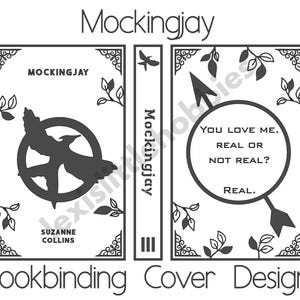 Mockingjay Bookbinding Cover Design | PNG Files | Digital Download