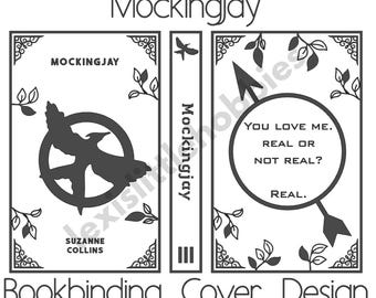 Mockingjay bokbindningsomslagsdesign | PNG-filer | Digital nedladdning