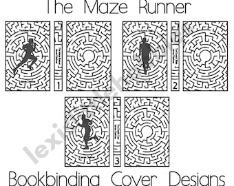 The Maze Runner Original Trilogy Bookbinding Cover Designs | PNG Files | Digital Download