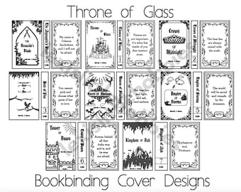 Throne of Glass Series Buchbinde-Cover-Designs | PNG-Dateien | Digitaler Download