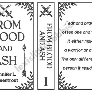 MADE TO ORDER | Blood and Ash Series Custom Rebound Books | Special Edition | Handmade Books | Clothbound Rebind | Bookbinding