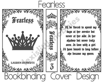 Fearless Bookbinding Cover Design | PNG Files | Digital Download